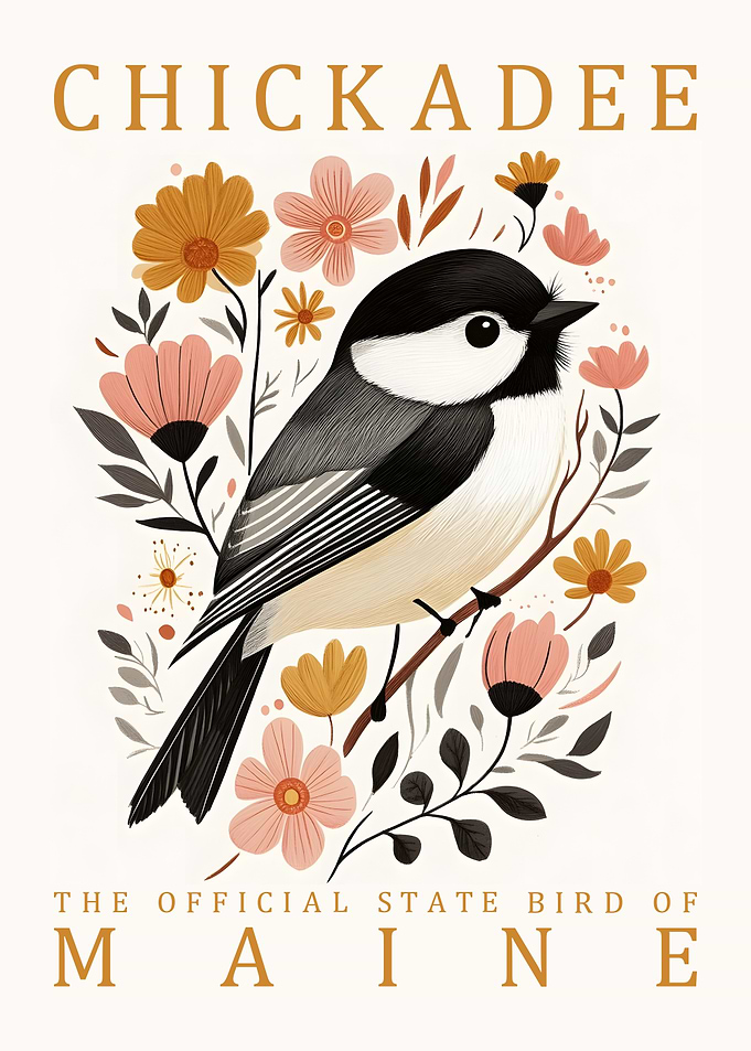 Chickadee The Official State Bird of Maine
