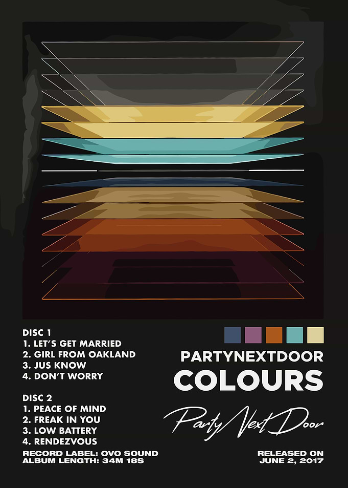 PartyNextDoor Colours album cover art