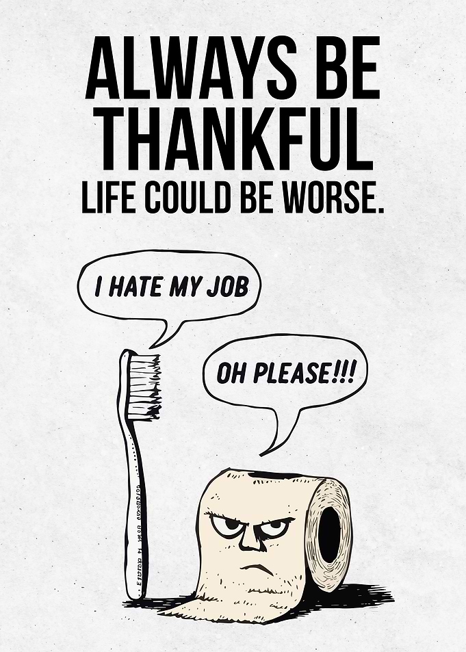 Always Be Thankful Funny Cartoon