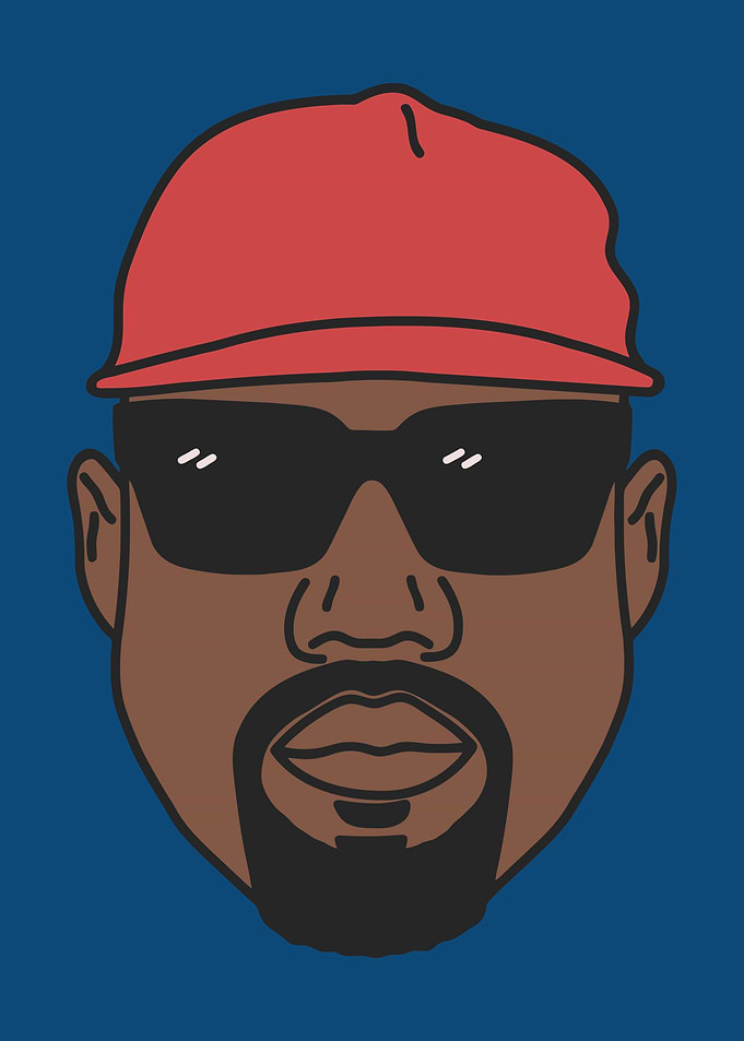 Cartoon Portrait with Red Cap