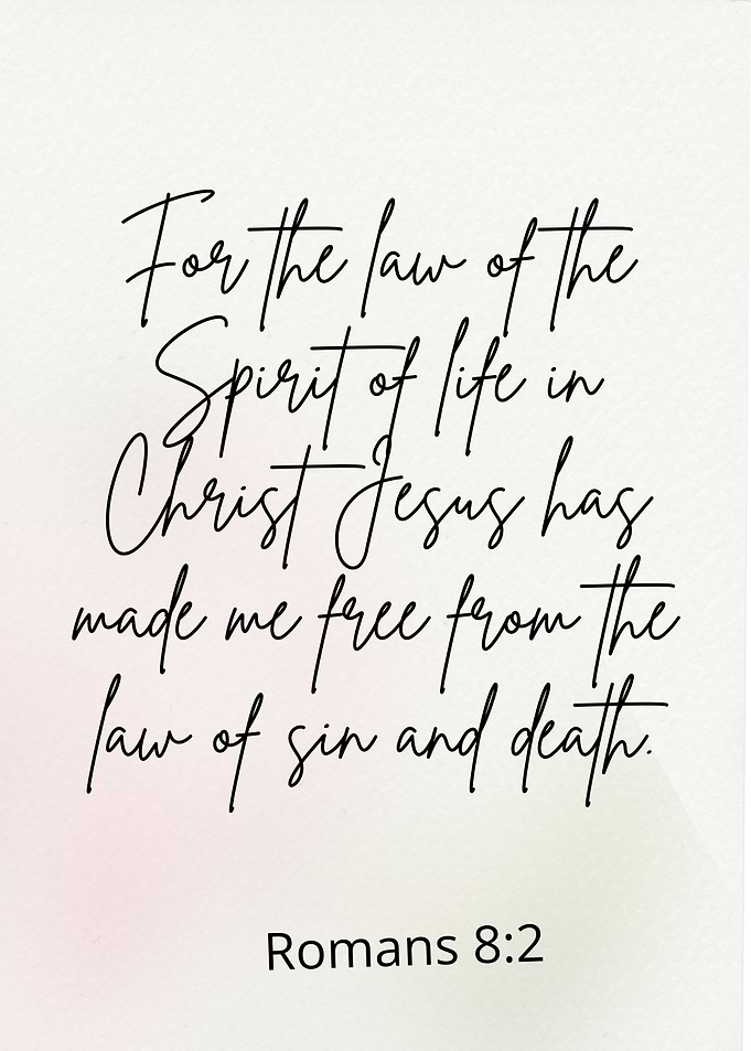 Romans 8:2 Scripture Art