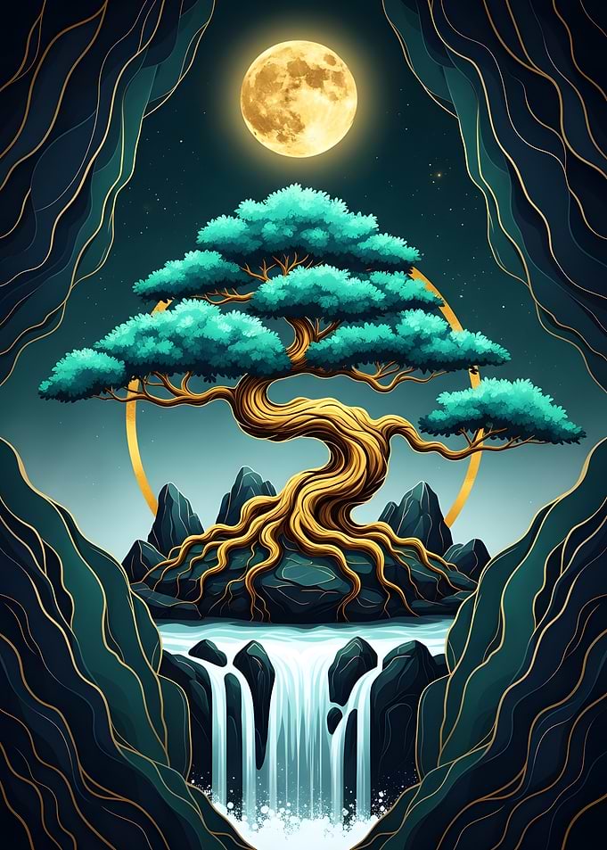 Bonsai Tree Waterfall