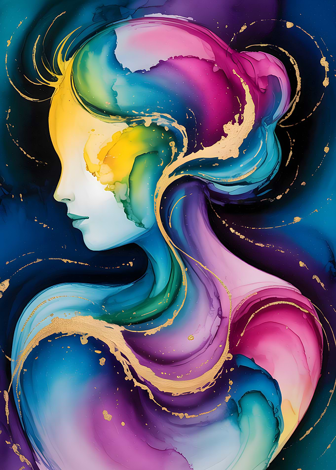 Abstract Portrait of Woman