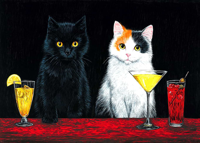 Cats at the Bar