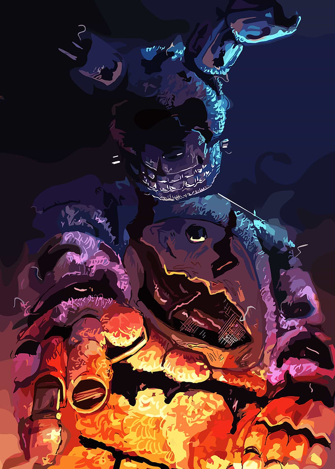 Springtrap Pointing Digital Art