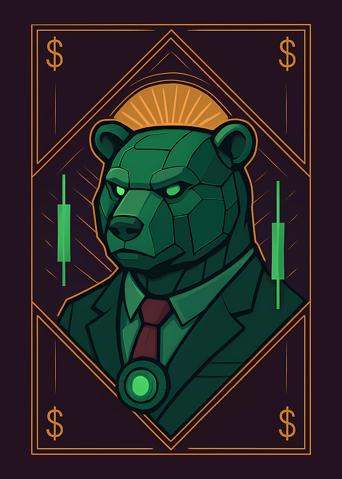 Bear in Suit Illustration