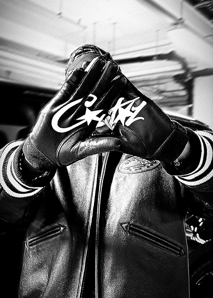 Black and White Gloves and Jacket
