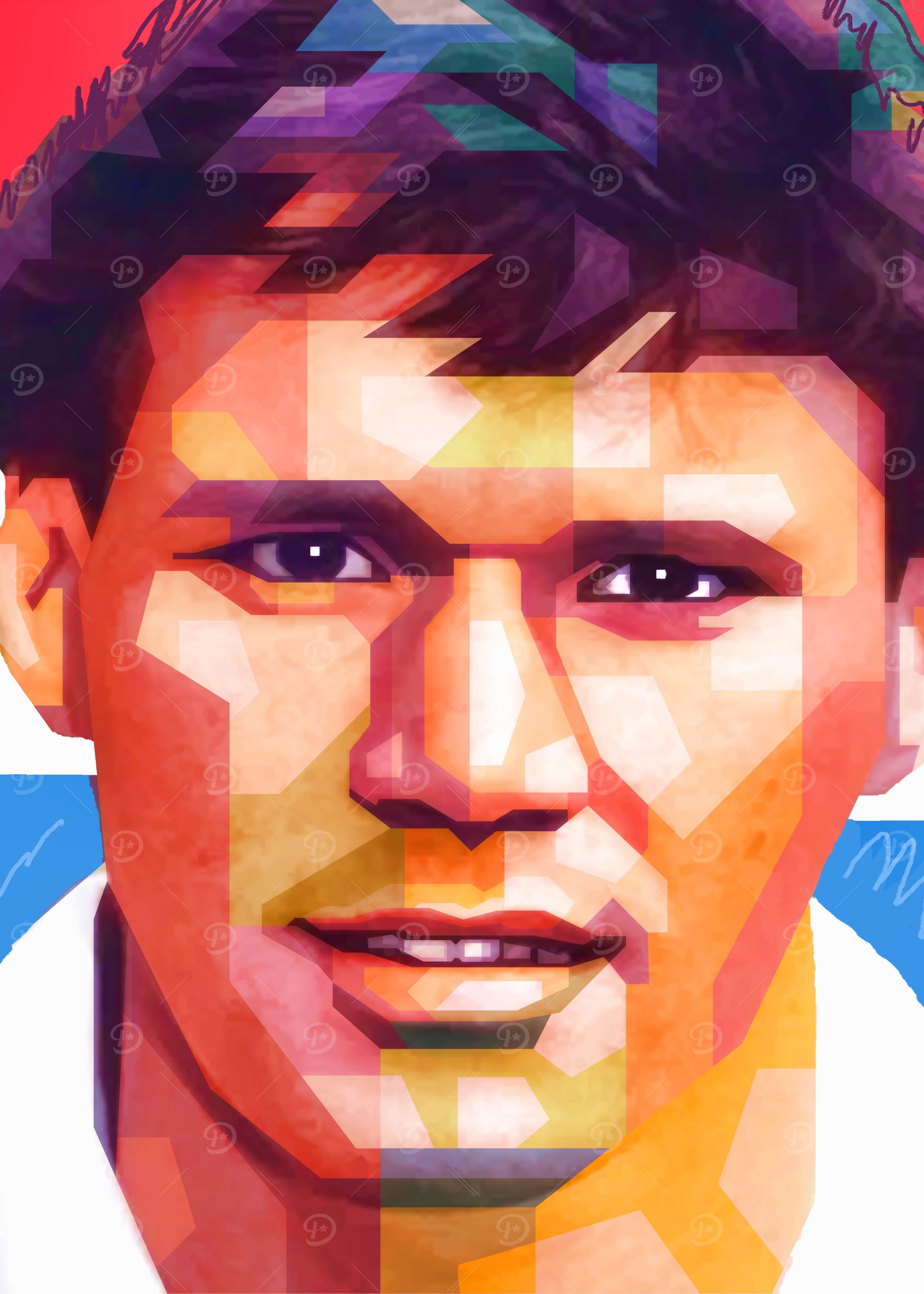 Abstract Portrait of van Basten