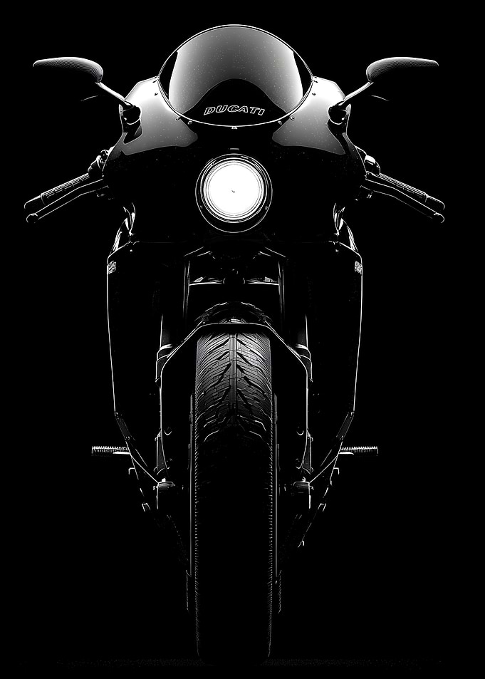 Ducati Motorcycle Front View