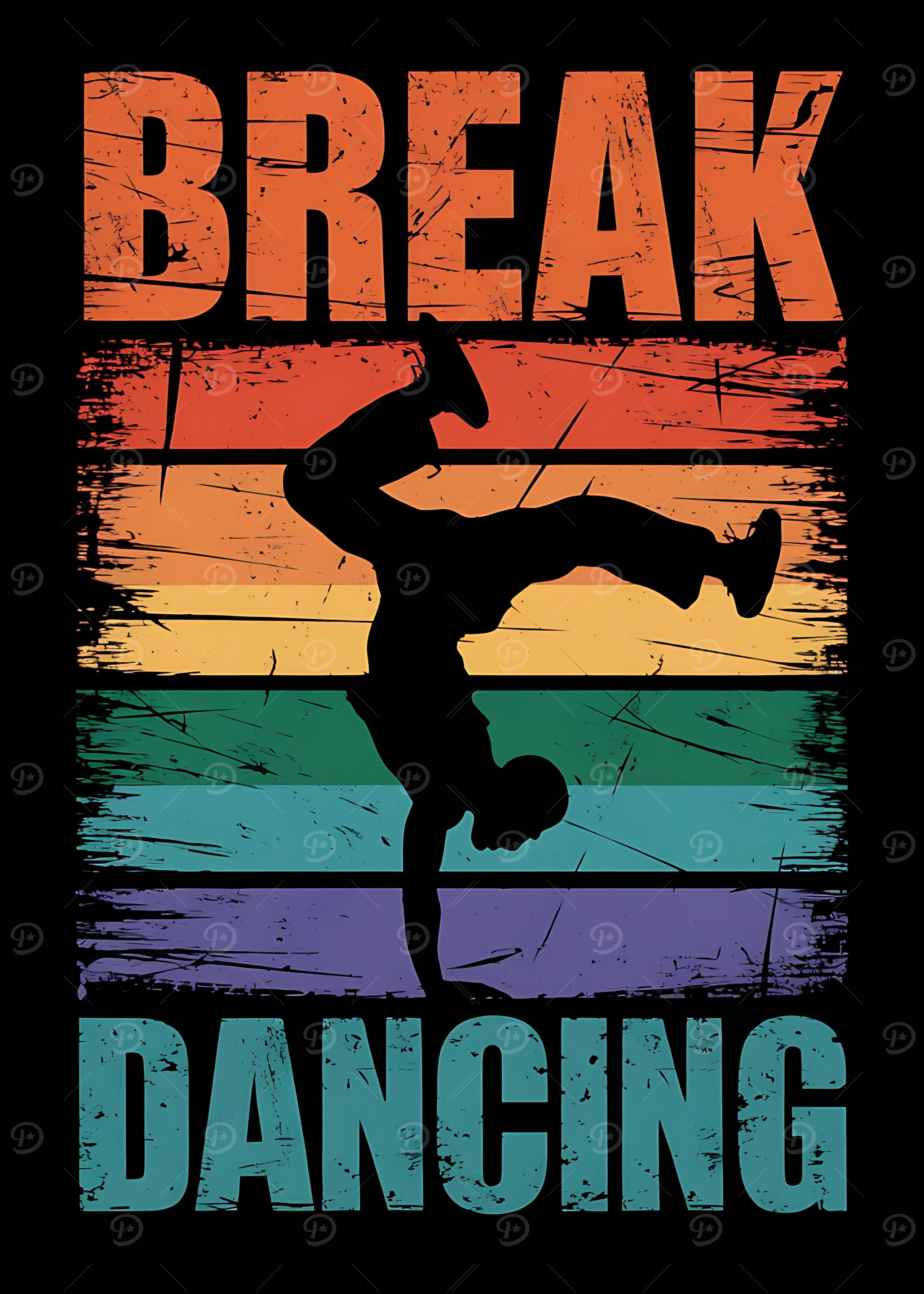 Cool Break Dancing Design