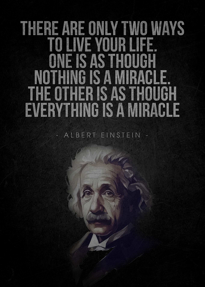 Albert Einstein quote about life