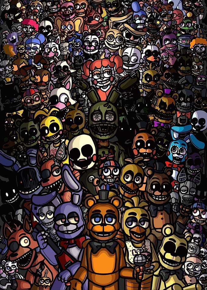 Five Nights at Freddy's Character Collage