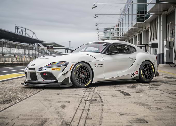 White Toyota Supra Race Car