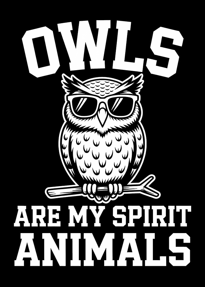 Cool Owl Spirit Animal Design
