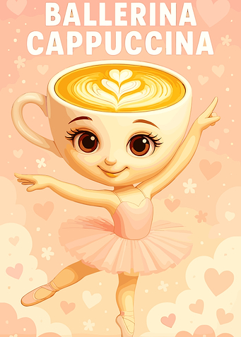 Ballerina Cappuccina Cartoon