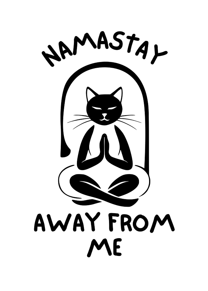 Namastay Away From Me Cat