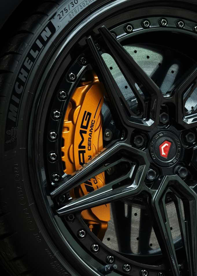 AMG Car Wheel Close-Up