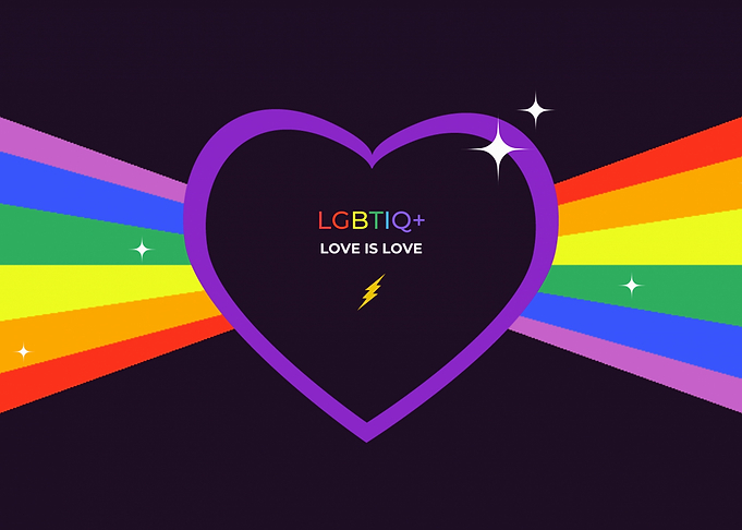 LGBTQ+ Love is Love Illustration