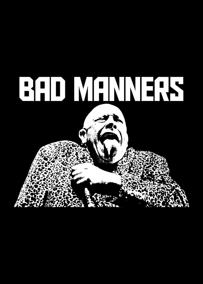 Manners band black and white poster