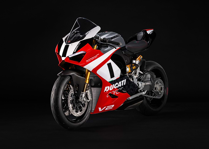 Ducati V2 Motorcycle Studio Shot