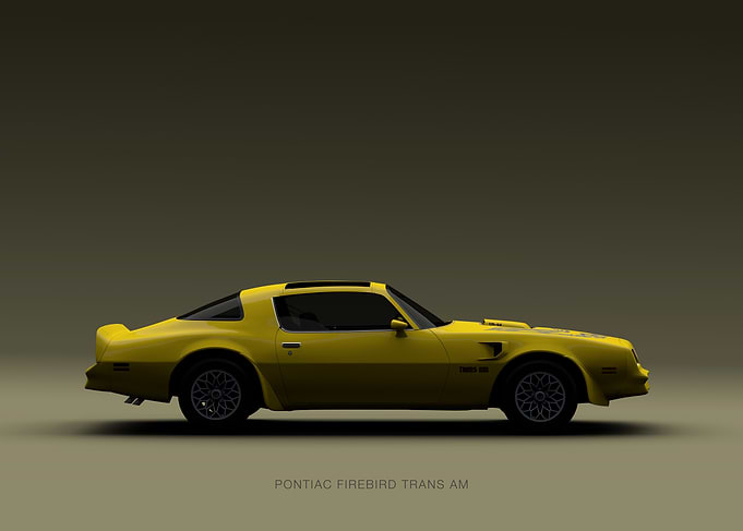 Yellow Pontiac Firebird Trans Am
