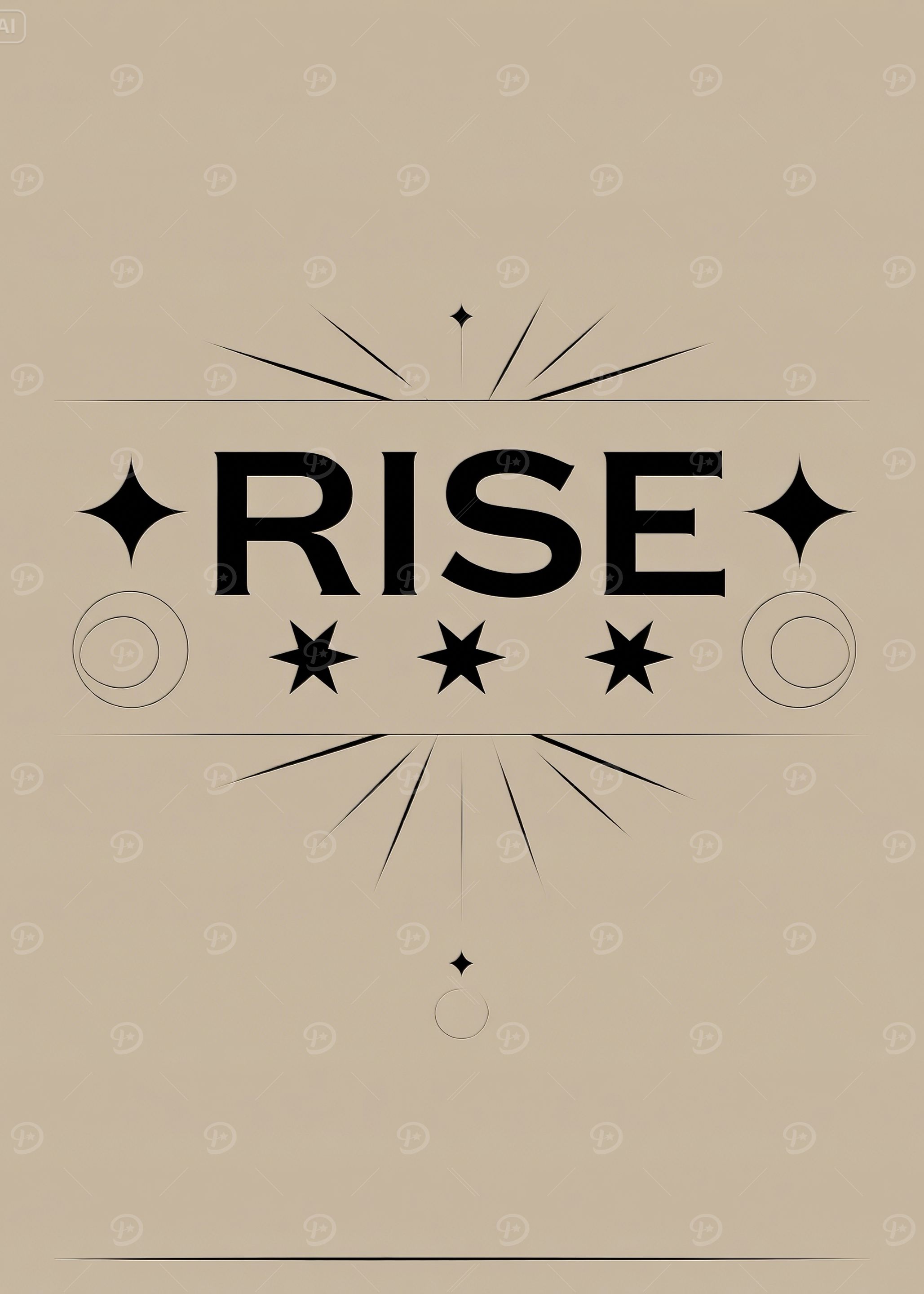 Rise Minimalist Graphic Art