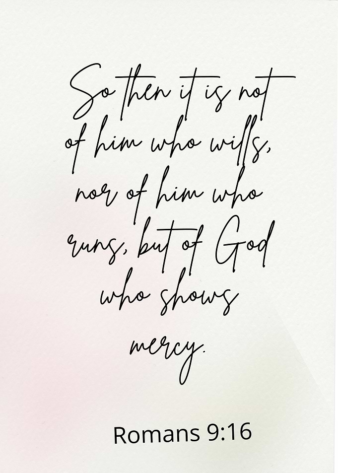 Romans 9:16 Scripture Art