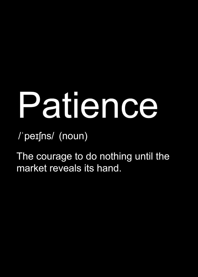 Patience Definition Black and White