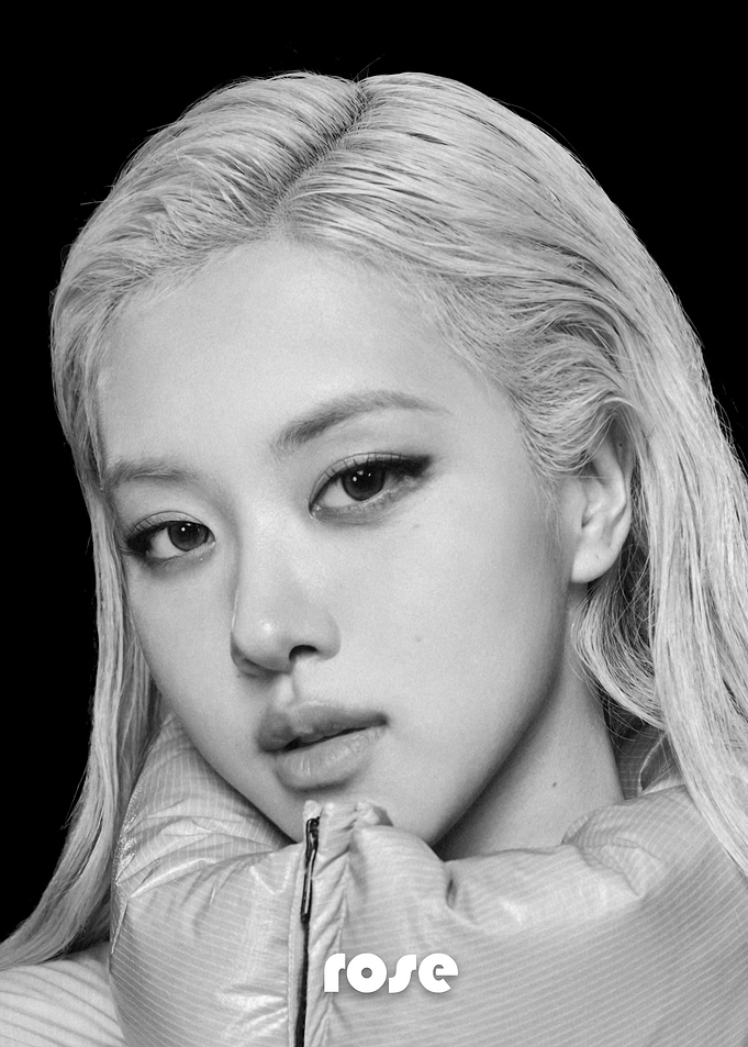 rose black and white portrait
