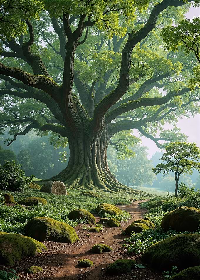 Majestic Tree in Forest Landscape