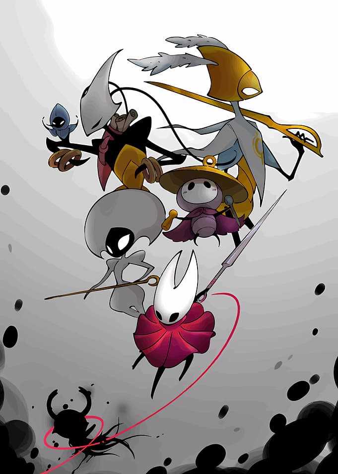 Hollow Knight Characters Illustration