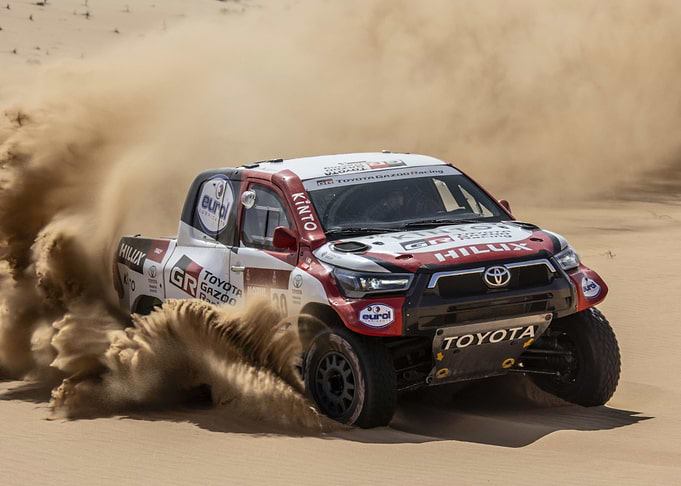 Toyota Hilux Rally Car in Desert