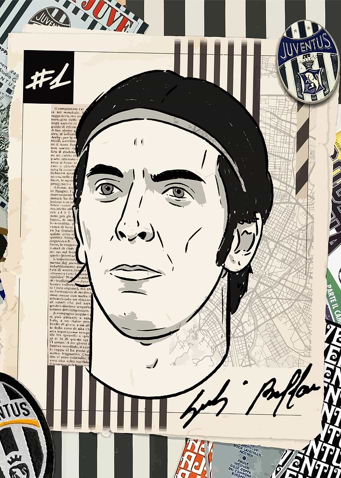 Football Player Soccer Portrait with