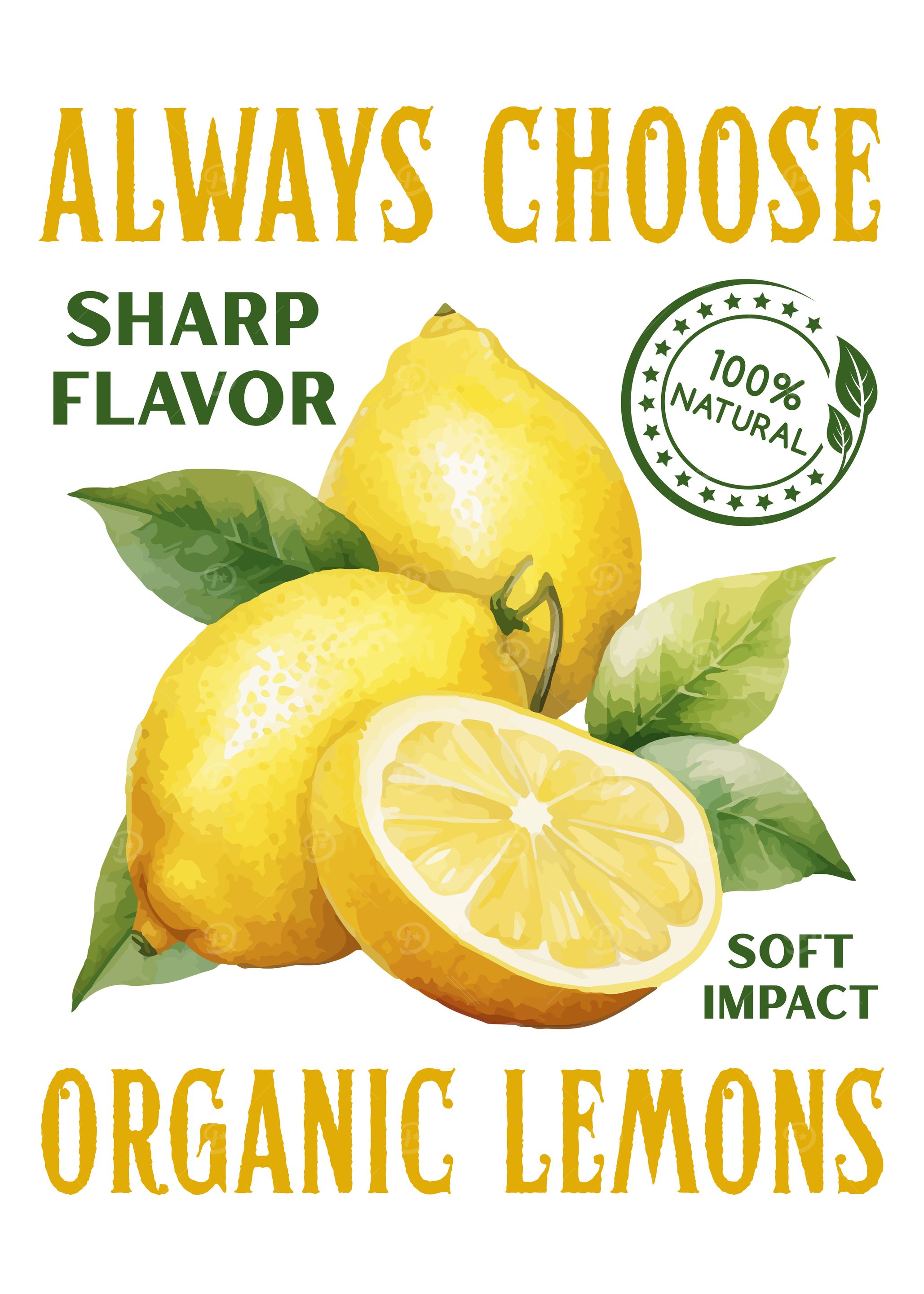 Organic Lemon Fresh Citrus Fruit Lover