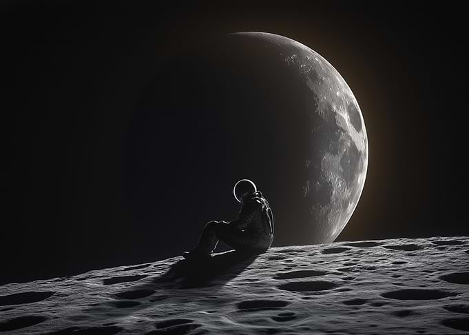 Astronaut on the Moon