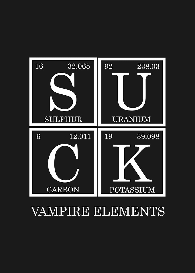 Vampire Elements Periodic Table SUCK