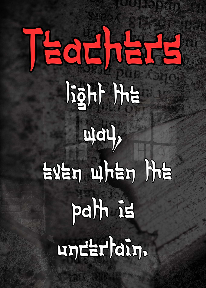 Teachers Light the Way Poster