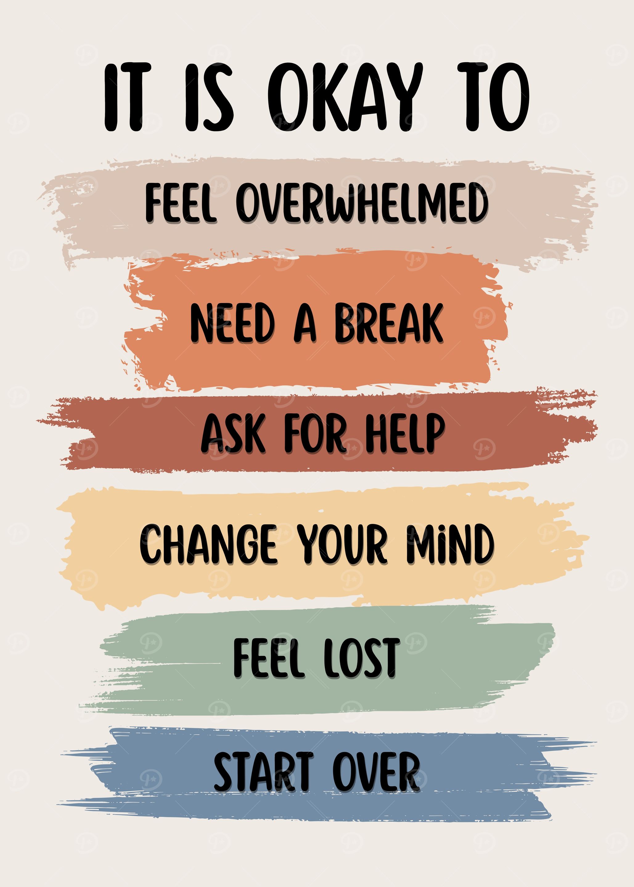 Motivational Affirmations Poster