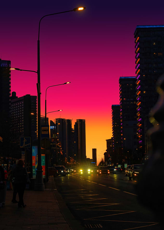 The Glow Between Towers