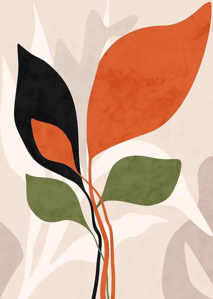 Abstract Botanical Art Print