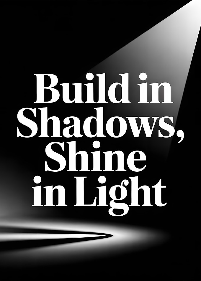 Build in Shadows, Shine in Light