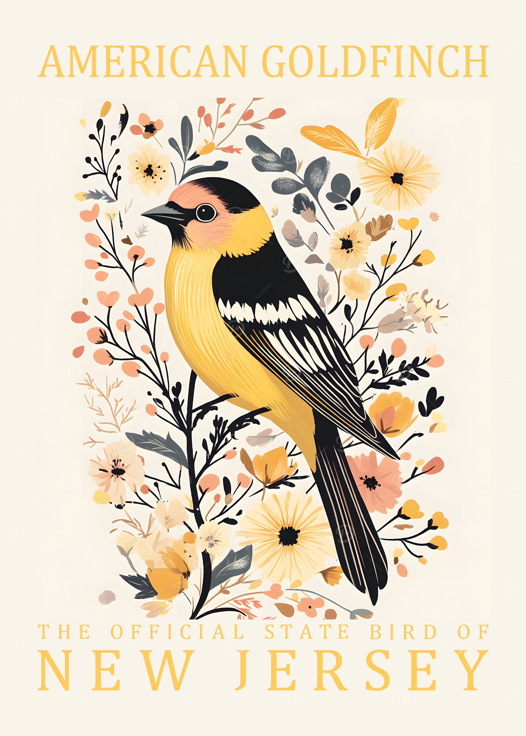 American Goldfinch New Jersey State Bird