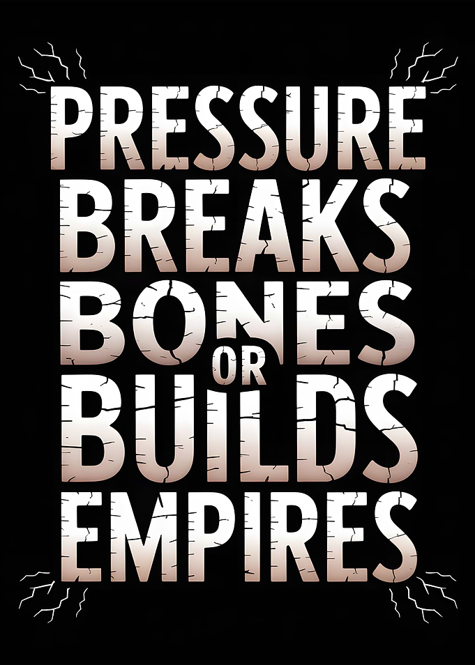 Pressure Breaks Bones or Builds Empires