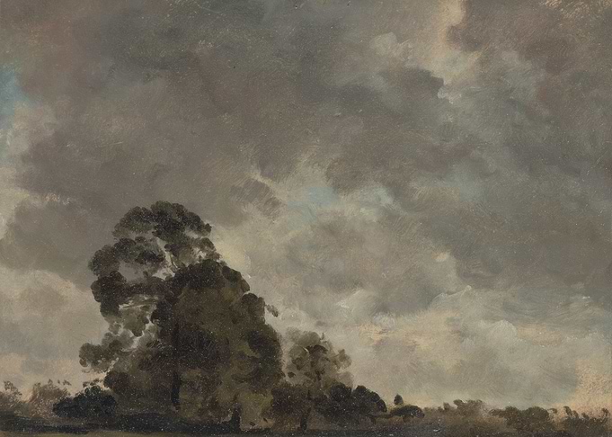 Cloudy Sky Landscape Painting