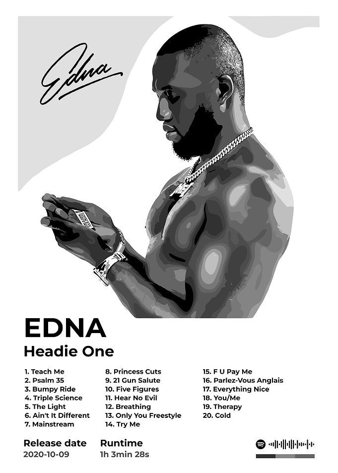 Headie One - Edna Album Cover