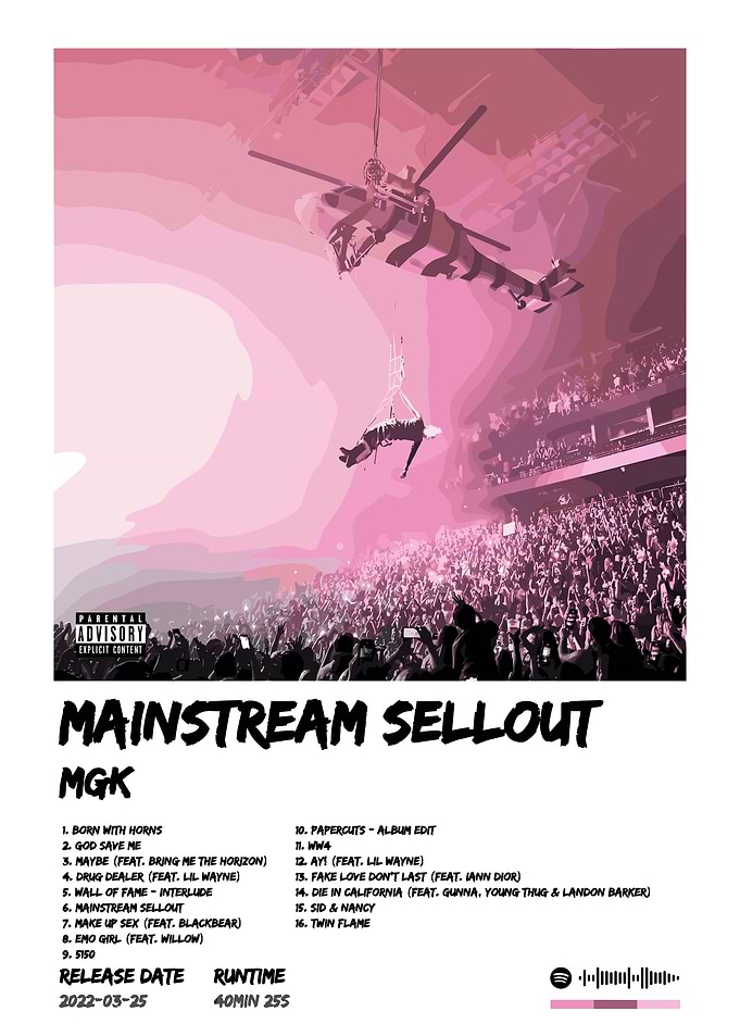 MGK Mainstream Sellout Album Cover
