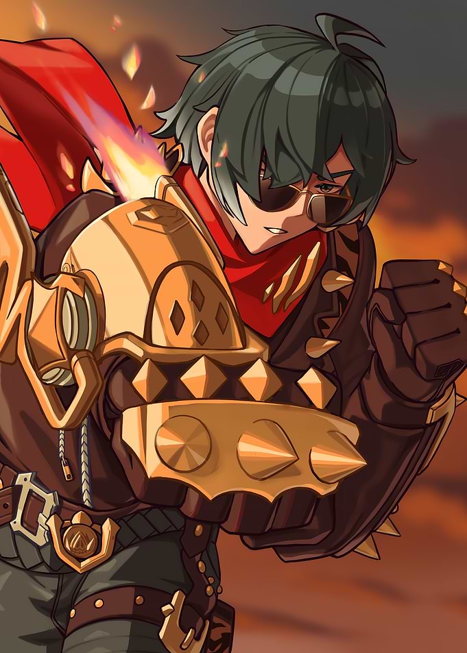 Character with Golden Armor