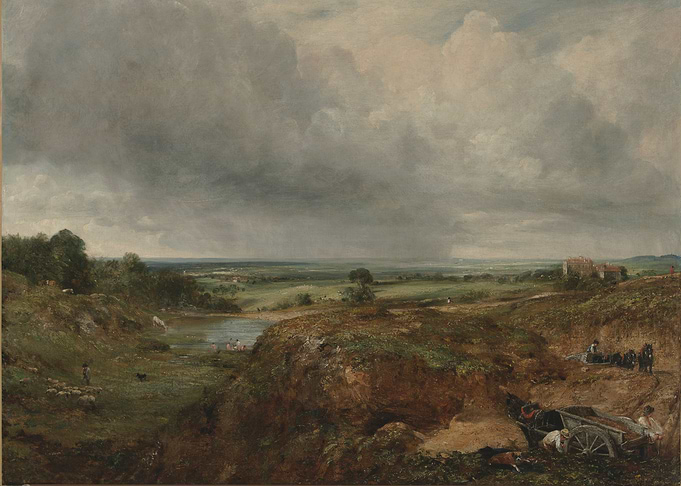 Landscape with Stormy Sky and Figures