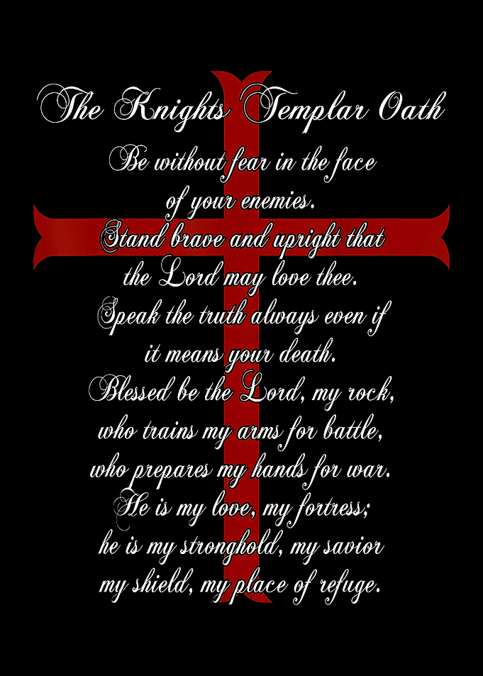 Knights Templar Oath Red Cross