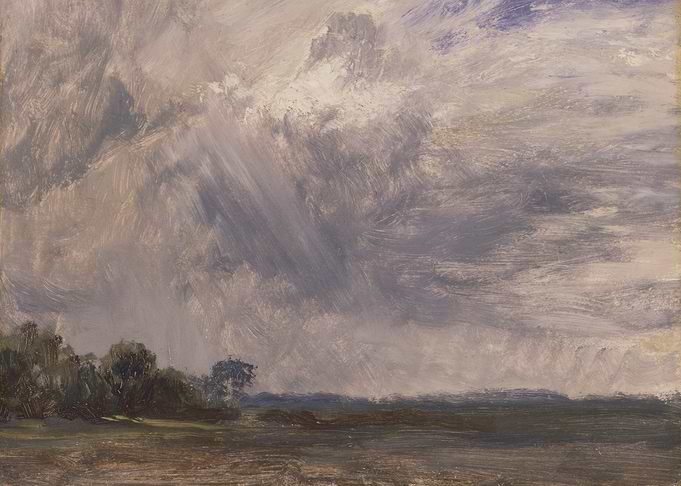 Cloudy Sky Landscape Painting